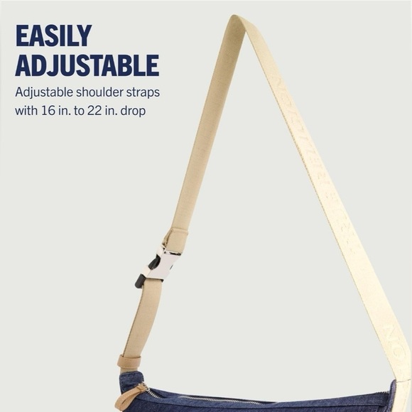 True Religion Hobo Shoulder Bag Denim Medium - Picture 4 of 7